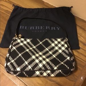 Authentic Burberry fabric houndstooth handbag